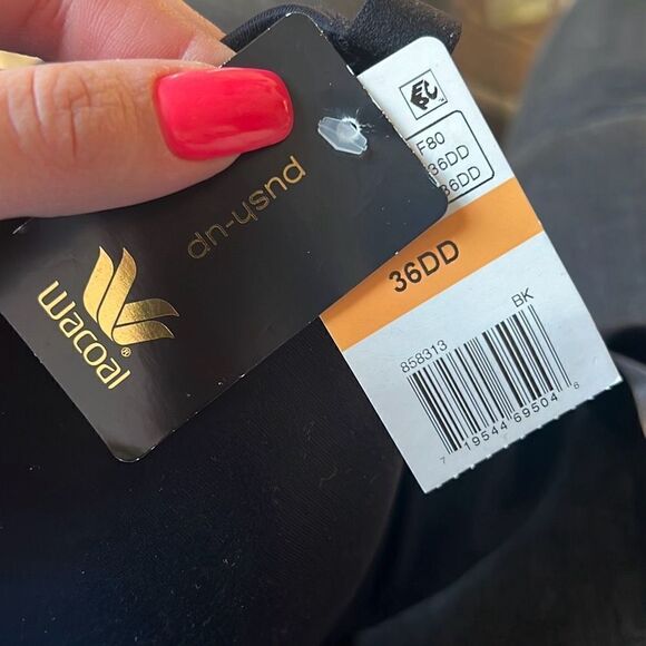 WACOAL NWT Women's Perfect Primer Push-Up Bra Black Sz 36DD - Picture 5 of 5